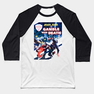 Super Retro Detective Vintage Gamble With Death 1959 Baseball T-Shirt